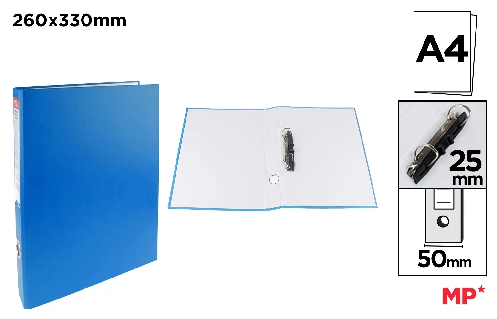 Caiete mecanice A4 - CAIET MECANIC A4 IPB 5CM 2 INELE ALBASTRU PC141-15