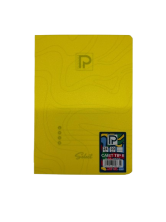 Caiete scolare - CAIET TIP II A5 24F 90GR, COPERTA PLASTIC PP 24800078