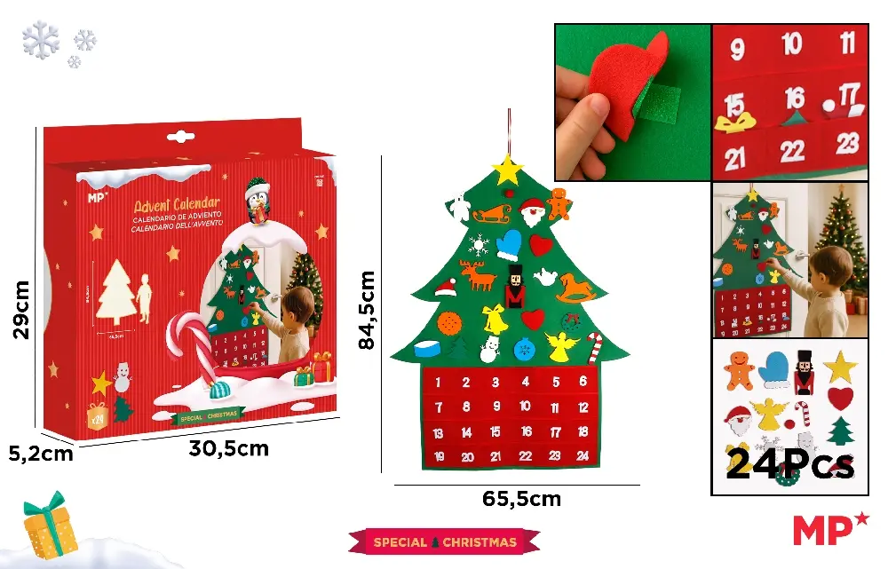CALENDAR ADVENT IPB 84.5*65.5CM CRACIUN CH57051 [2]
