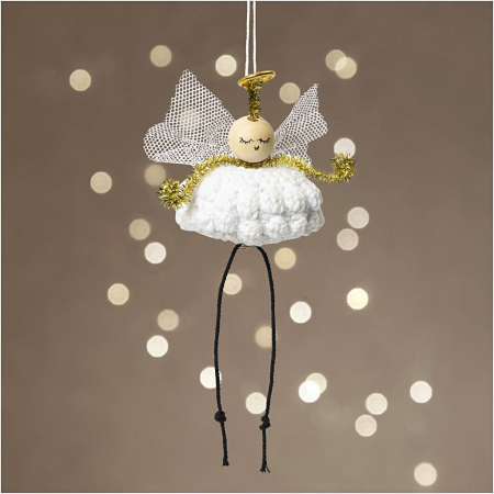 Seturi creative Christmas - MINI KIT CREATIV CRACIUN DECORATIUNE SUSPENDATA CROSETATA INGER 977484