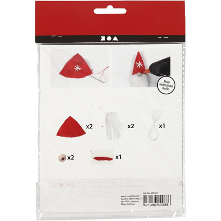 MINI KIT CREATIV CRACIUN DECORATIUNI SUSPENDATE GNOM VELUR 977400 [3]