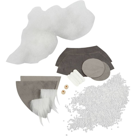 MINI KIT CREATIV CRACIUN GNOM SCANDINAV VELUR GRI 977429 [2]