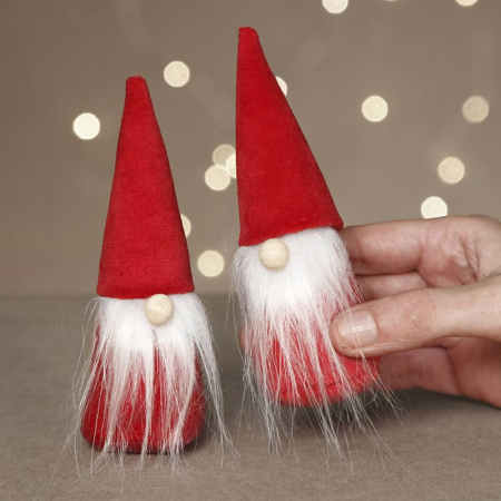 MINI KIT CREATIV CRACIUN GNOM SCANDINAV VELUR ROSU 977401 [1]