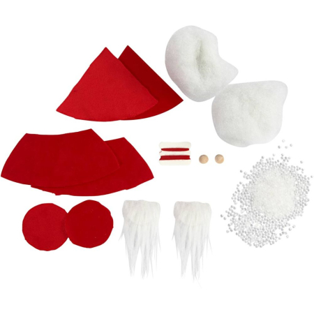 MINI KIT CREATIV CRACIUN GNOM SCANDINAV VELUR ROSU 977401 [2]
