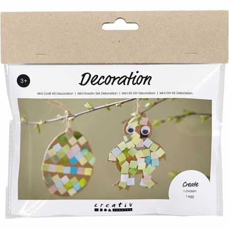 HOBBY - CC MINI KIT CREATIV DECORARE FIGURINE DE PASTE DIN CARTON MOZAIC 977683