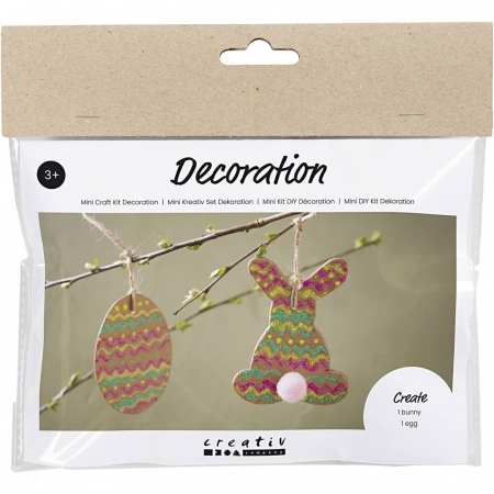 HOBBY - CC MINI KIT CREATIV DECORARE FIGURINE DIN CARTON SUSPENDATE PASTE 977682