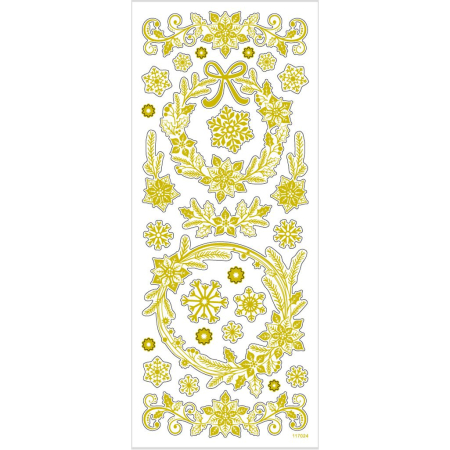 STICKER DECOR CHRISTMAS GOLD STARS 29150 [2]