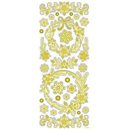 STICKER DECOR CHRISTMAS GOLD STARS 29150 [1]