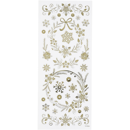 STICKER DECOR CHRISTMAS GOLD STARS 29150 [3]