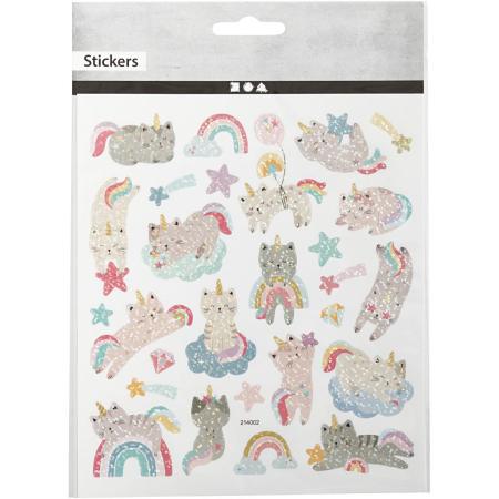 Pisicute - STICKER DECOR PISICUTE UNICORN 29047