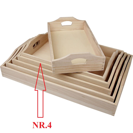 Coronițe și decoruri de masă - CC TAVA LEMN 57522 35*22*5CM NR 4