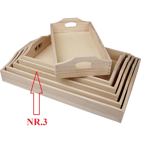 Coronițe și decoruri de masă - CC TAVA LEMN 57522 38*25*5CM NR 3