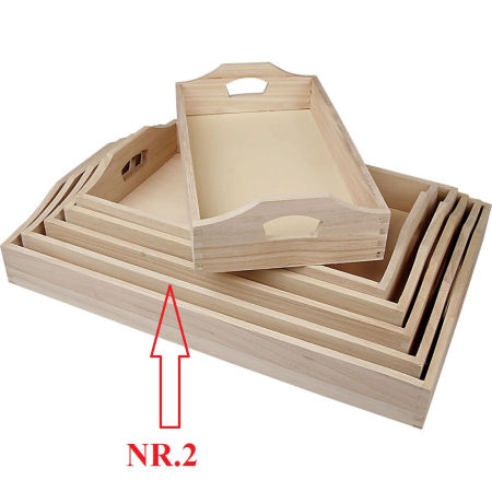 Coronițe și decoruri de masă - CC TAVA LEMN 57522 41*27*5CM NR 2