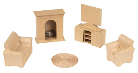 HOBBY - CF ACCESORII PAPIER MACHE LIVING 6/SET AC923C