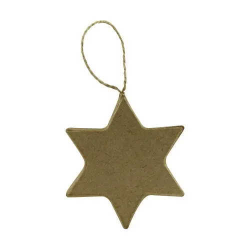 Figurine, Ornamente Pasla /Lemn/ Moos - STEA PAPIER MACHE 6.5*6.5*1CM NO025O