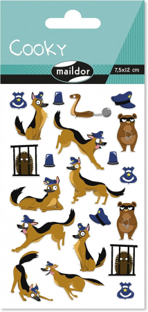 CF STICKER 3D COOKY 7.5*12CM MAILDOR POLICE CY150C [0]