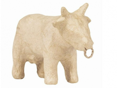 HOBBY - CF VACA CU INEL PAPIER MACHE 12.5*5*8CM AP209C