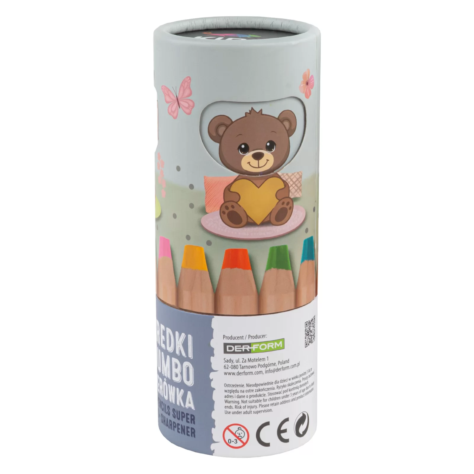 Set 8 Creioane Super Jumbo Kidea cu Ascuțitoare [10]