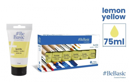 Acrilice - CULORI ACRILICE BeBasic SATIN 75ML GALBEN LAMAIE S050-06