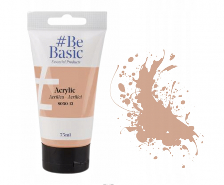 RECHIZITE SCOLARE - CULORI ACRILICE BeBasic SATIN 75ML NUDE S050-12