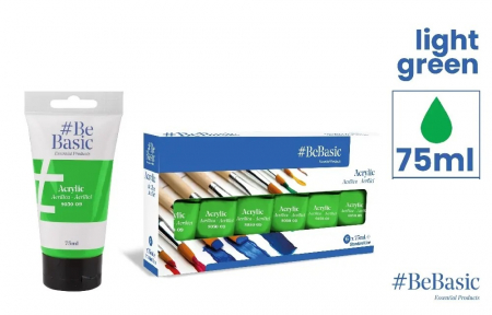 Acrilice - CULORI ACRILICE BeBasic SATIN 75ML VERDE DESCHIS S050-09