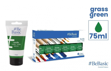 Acrilice - CULORI ACRILICE BeBasic SATIN 75ML VERDE IARBA S050-10