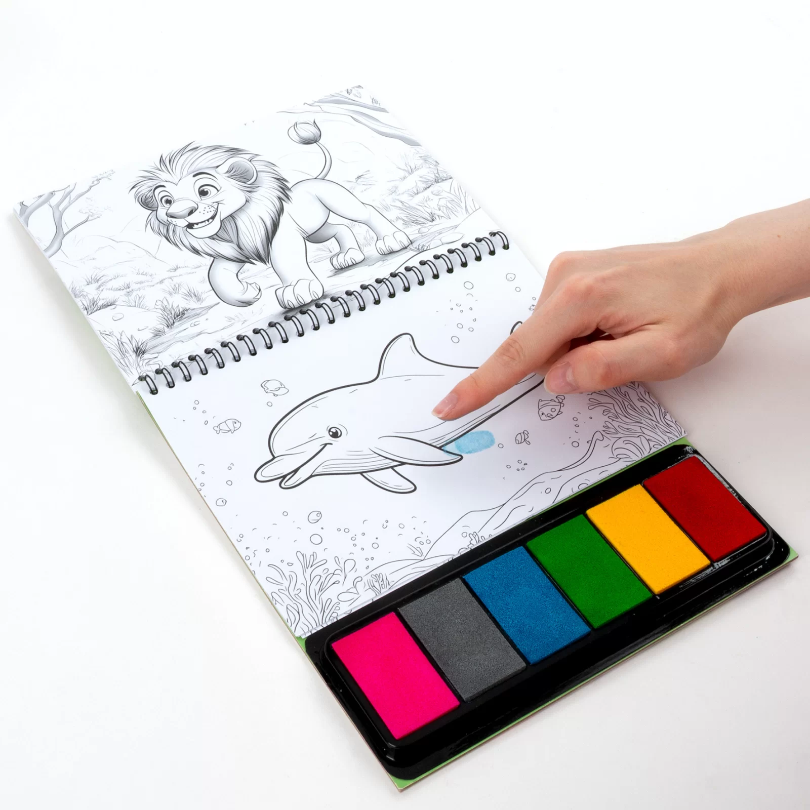 CARTE PENTRU ACTIVITATI EDUCATIVE - PICTURA PENTRU DEGETE ZOO KIDEA KODZKA [4]