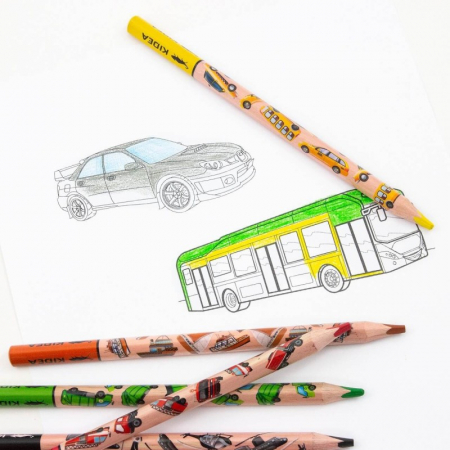 DE CREIOANE COLOR TRIUNGHIULARE 10/SET JUMBO THICK KIDEA KTJP10KKA [3]