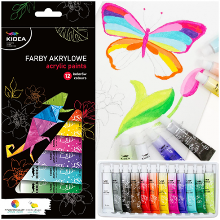 DE CULORI ACRILICE 12ML 12/SET KIDEA FAA12KA [1]
