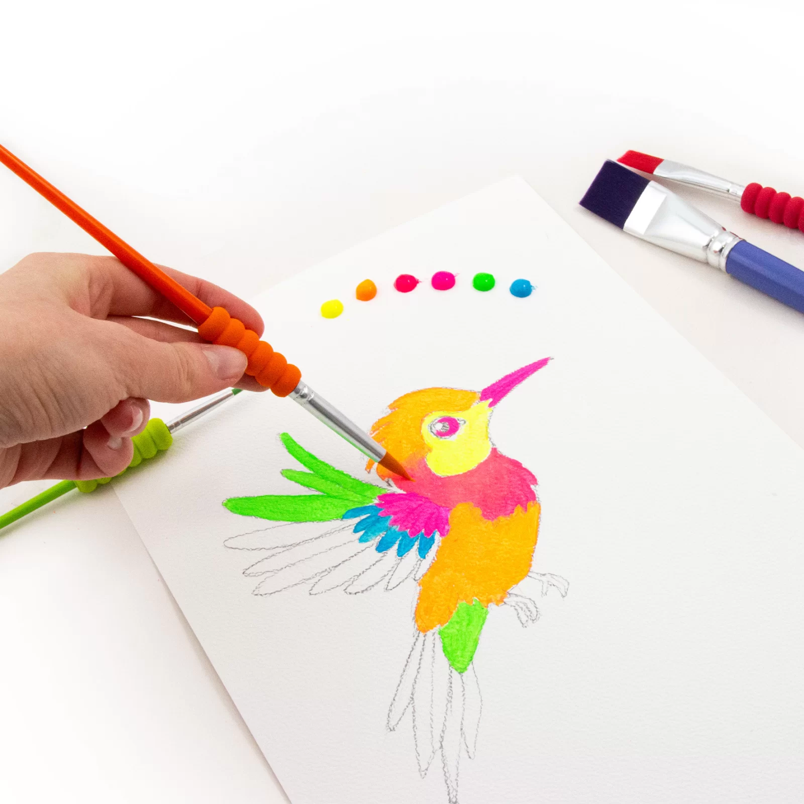 DE CULORI ACRILICE NEON 12ML 12/SET KIDEA FAAN12KA [1]