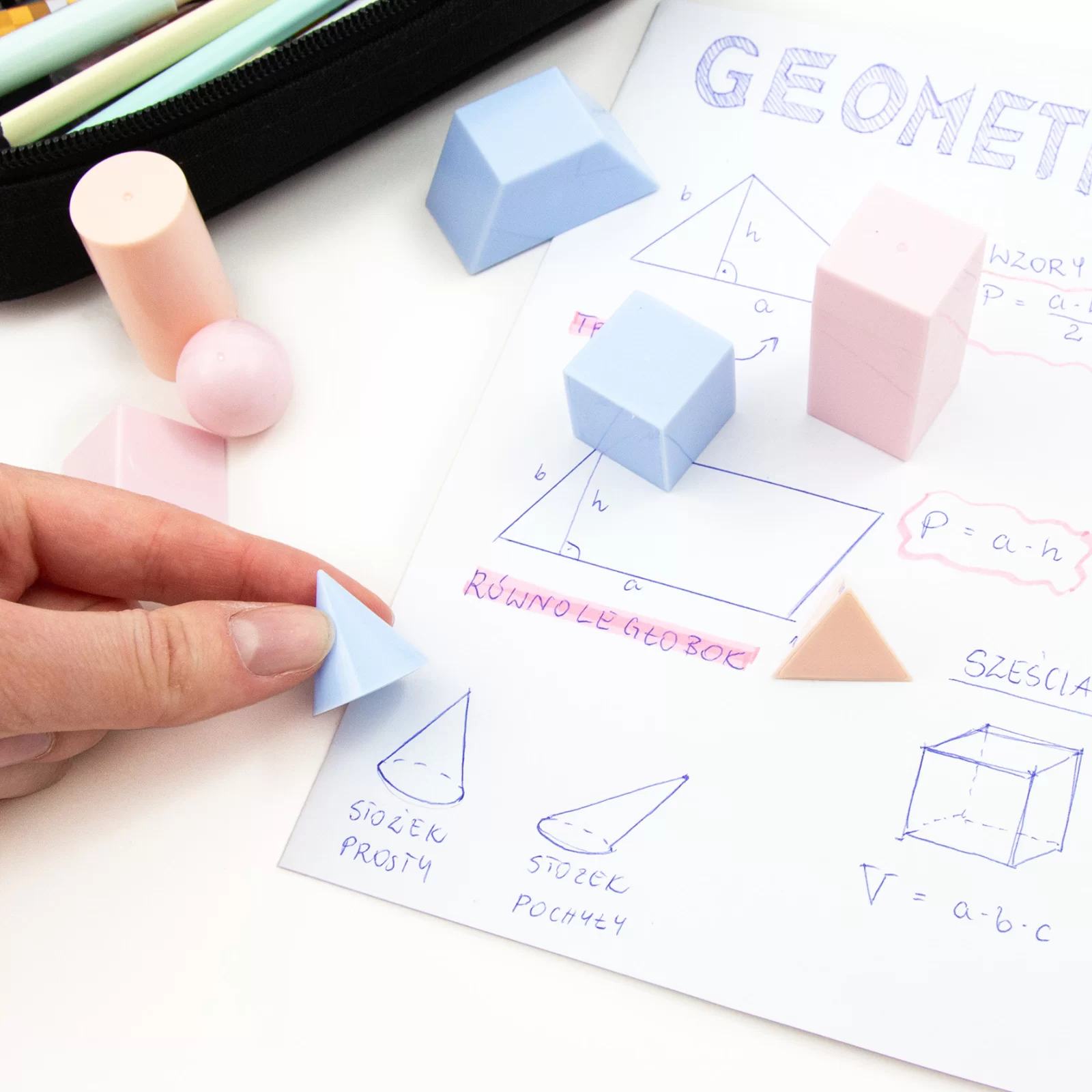 DE FIGURI GEOMETRICE 3D 8/SET PASTEL KIDEA M3DFGAKA [5]