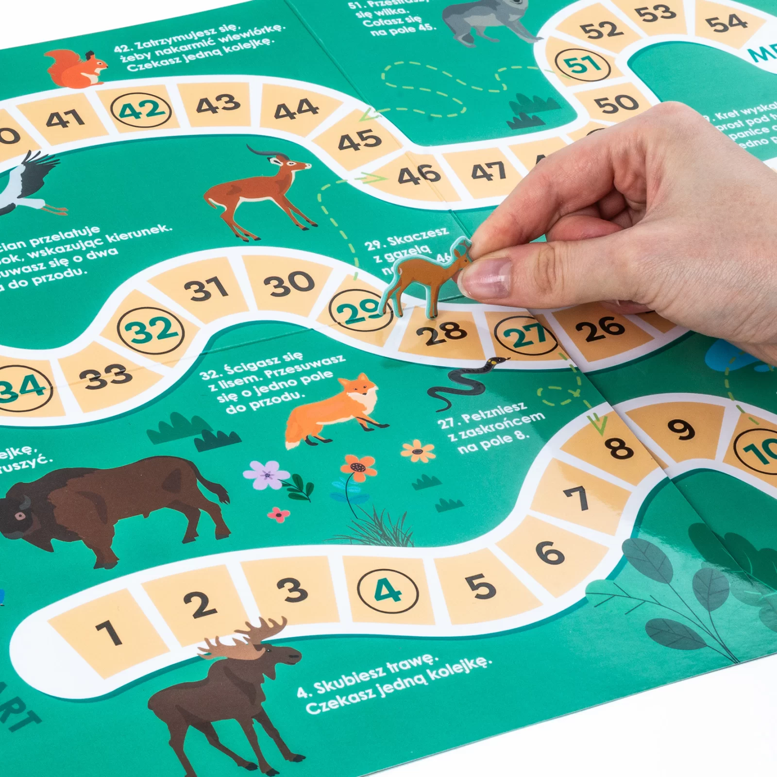 JOC EDUCATIV ANIMALELE EUROPEI CU HARTA SI STICKERE KIDEA GZZEKA [8]