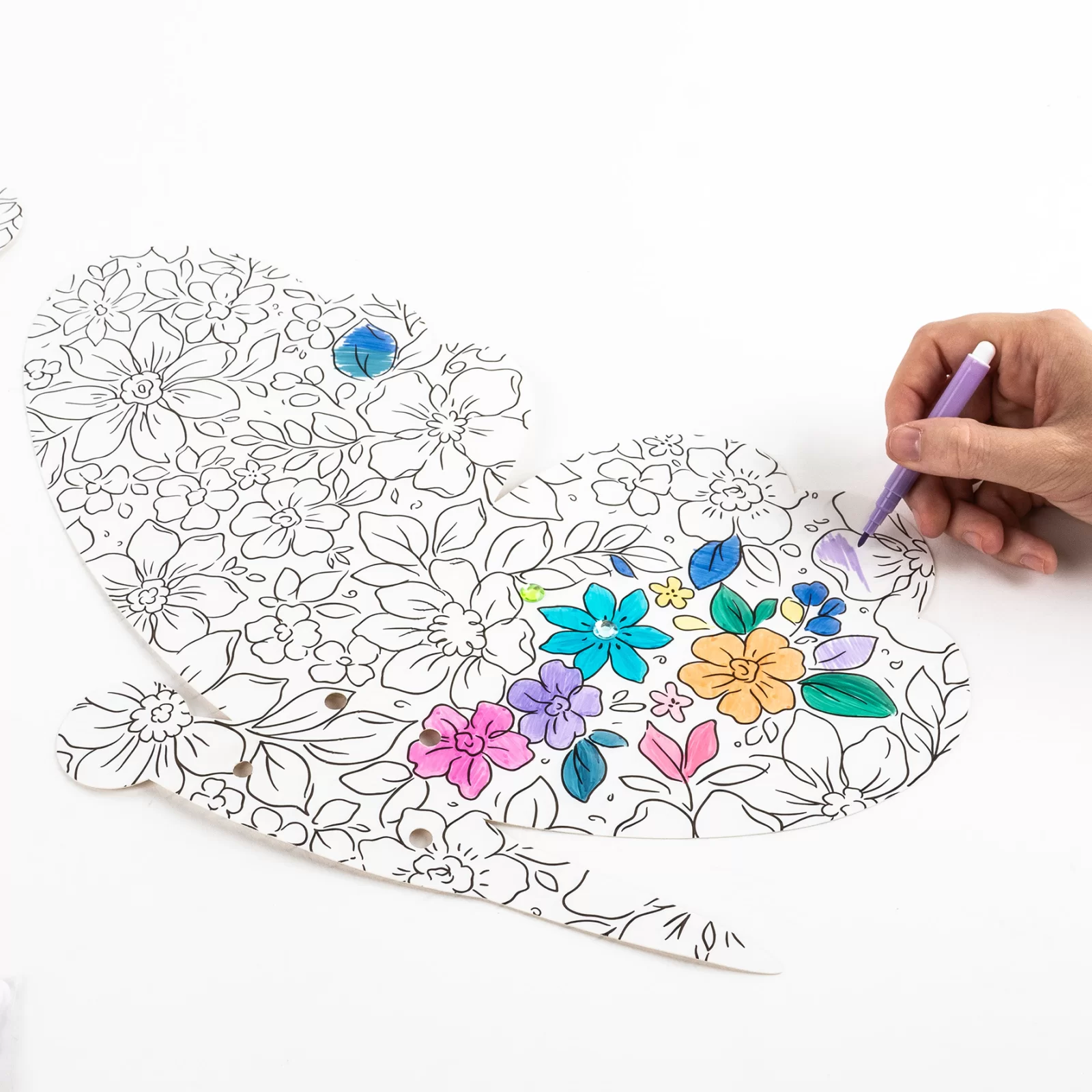 KIT CREATIV DE COLORAT SI DECORAT - ARIPI DE FLUTURE MAGIC KIDEA SKFMKA [1]