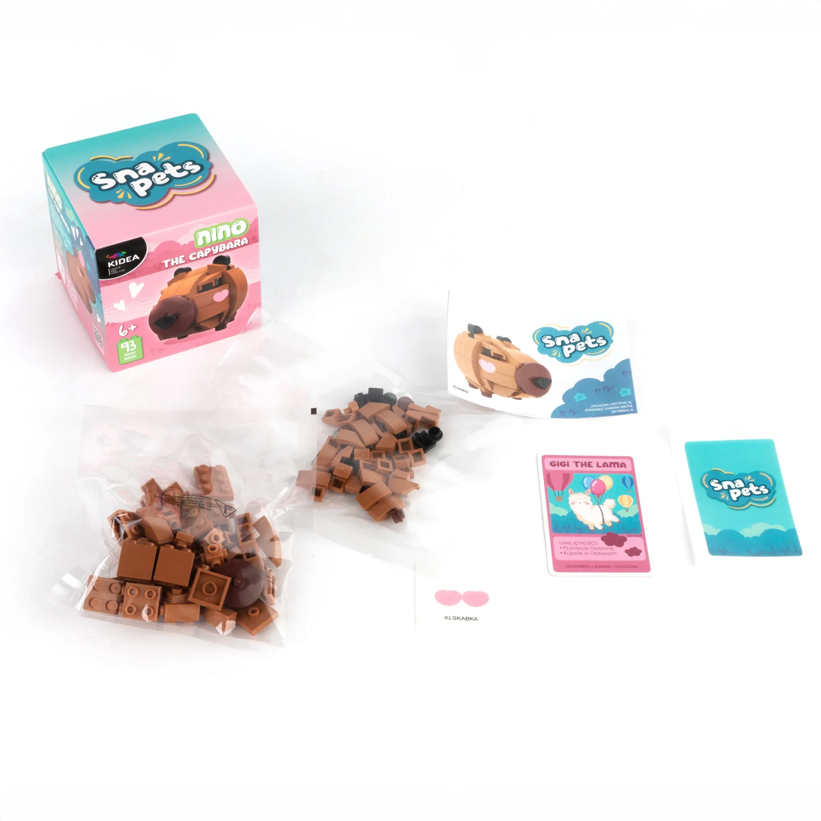 KIT CUBURI DE CONSTRUIT 114 PIESE CAPIBARA SNAPETS KIDEA KLSKABKA [1]