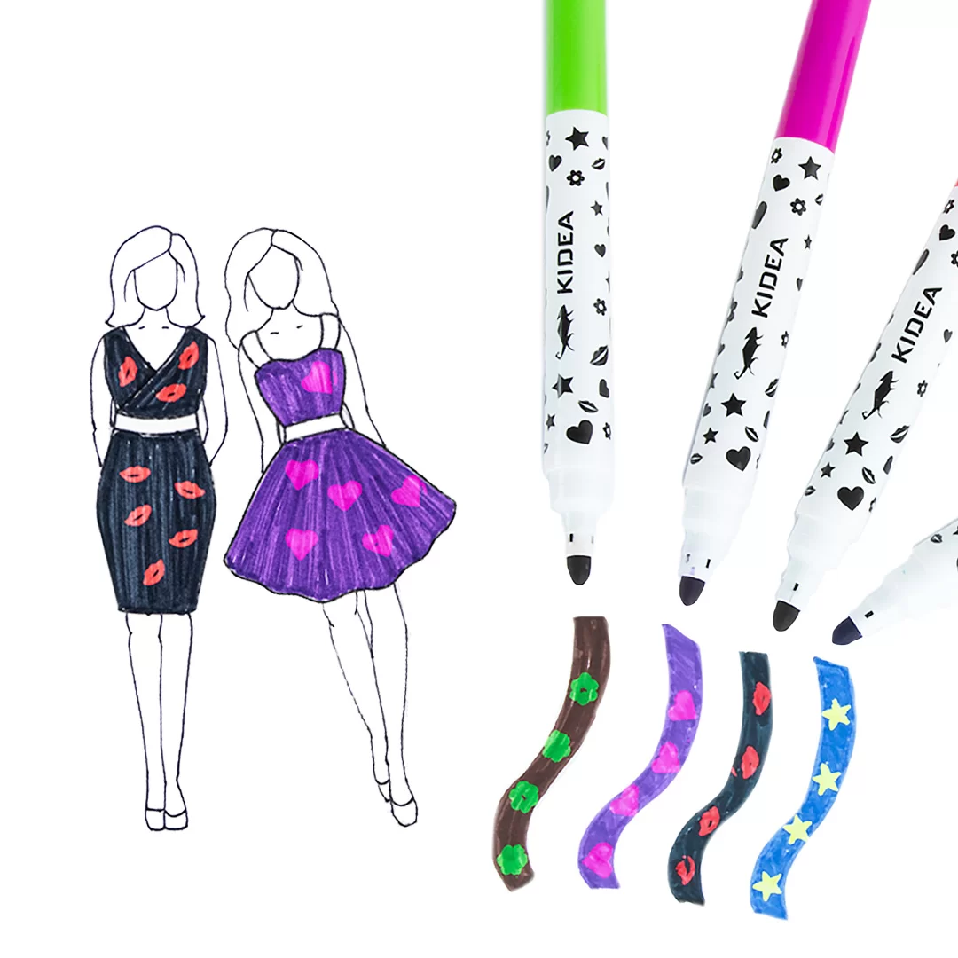 DE MARKER MAGIC 2 CAPETE CU STAMPILA 4/SET KIDEA MFSKA [5]