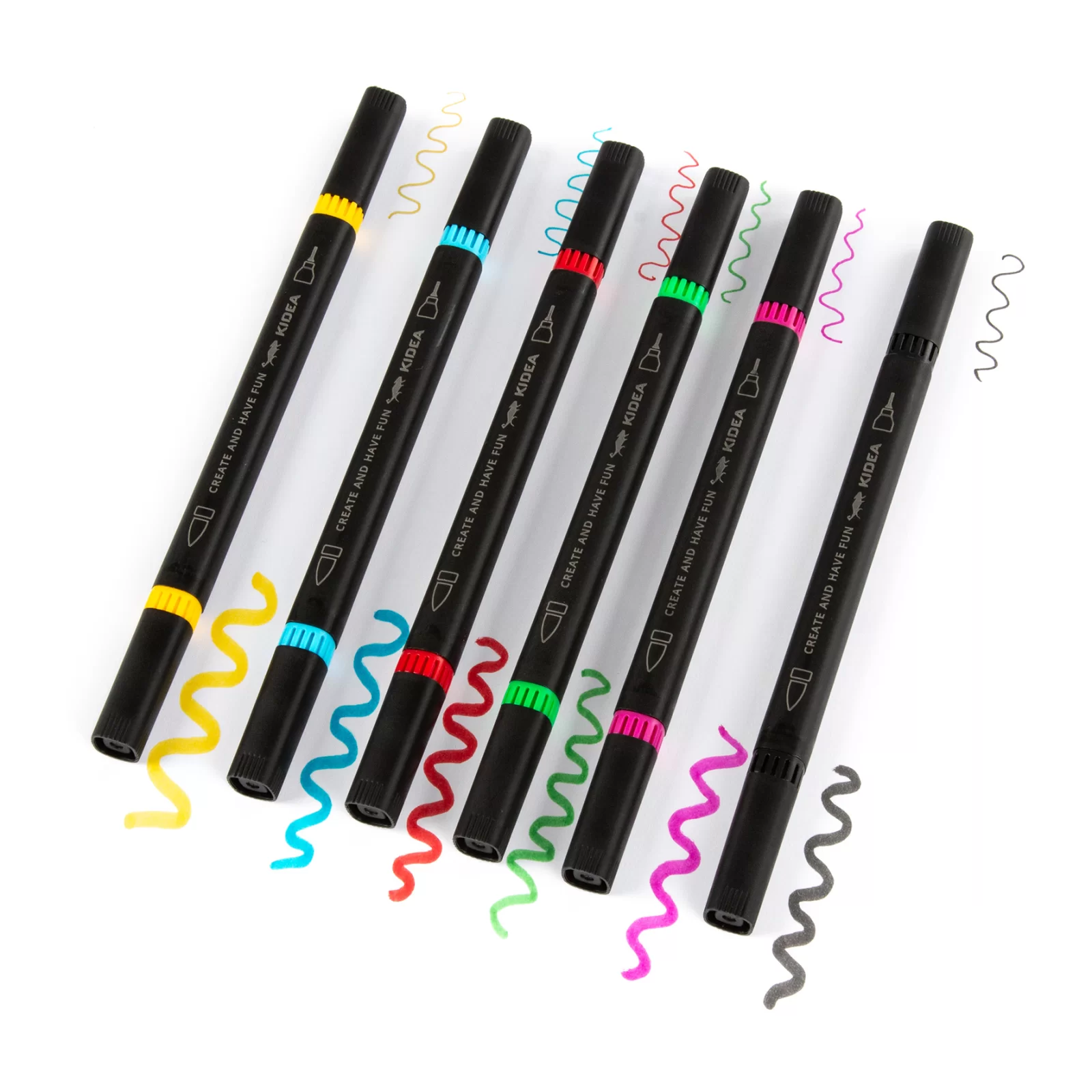 DE MARKERE 2 CAPETE VF.PENSULA si VF.FIN 12 CULORI/SET KIDEA MBC12KKA [4]