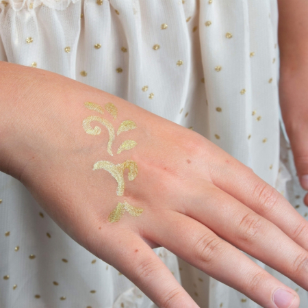 DE MARKERE PENTRU TATUAJE 3 CULORI/SET + 2 SABLOANE KIDEA MTASKA [4]