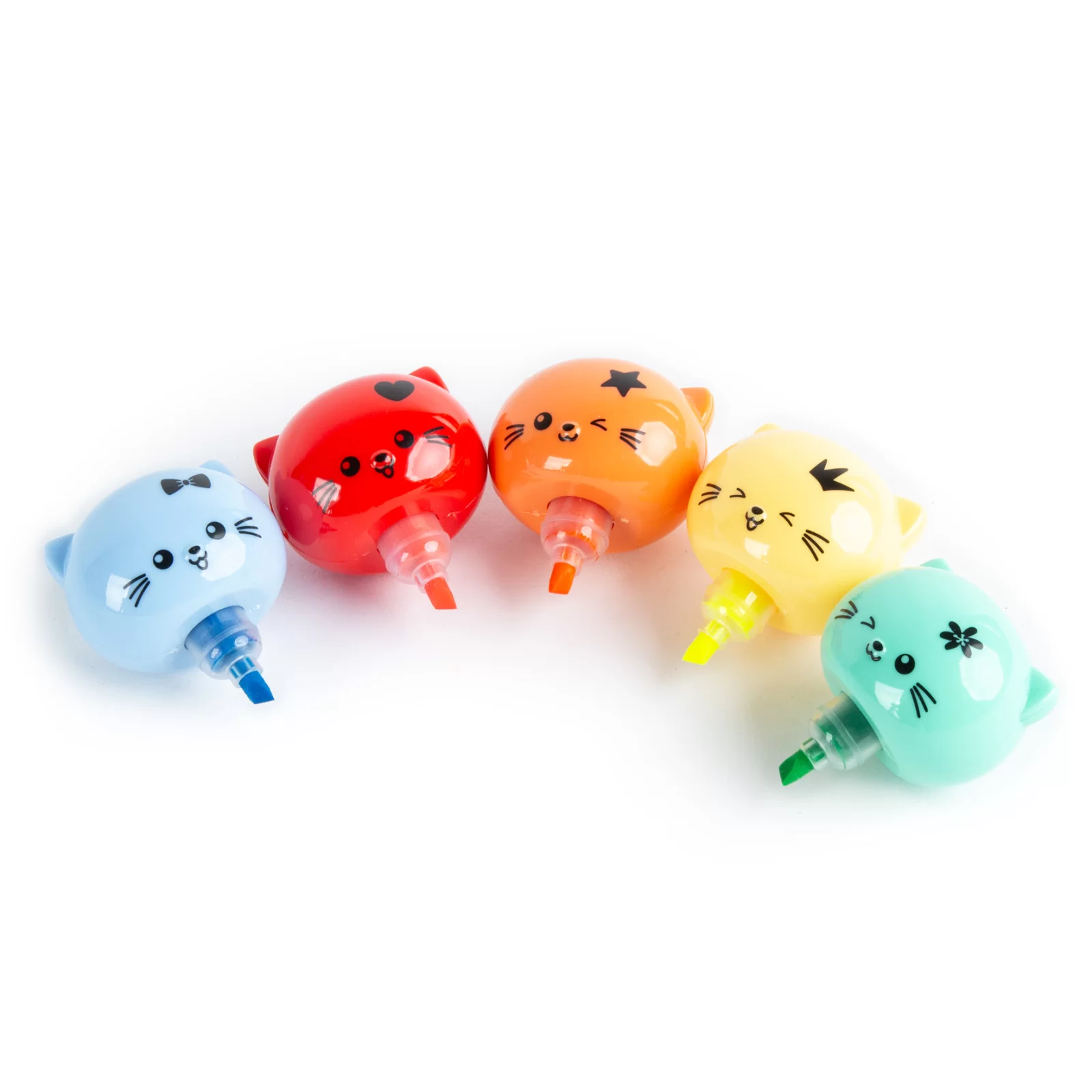 DE MINI TEXTMARKER 5 CULORI/SET PISICUTA FLKWKA [2]