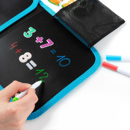 DE NOTEBOOK PORTABIL PENTRU ACTIVITATI CU MARKERE SI STICKERE 3D KIDEA PZZKA [7]