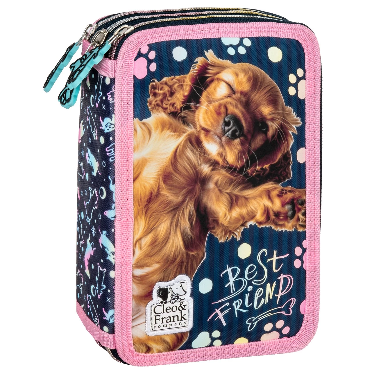 RECHIZITE SCOLARE - DE PENAR ECHIPAT 3 FERMOARE CLEO&FRANK BEST FRIEND PWTCF44