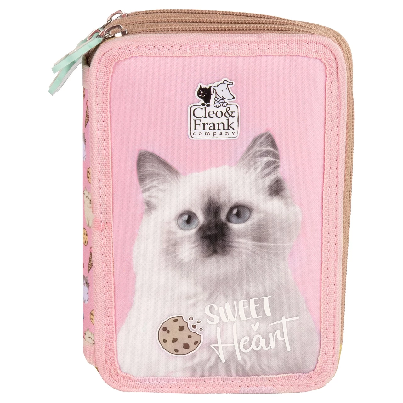 RECHIZITE SCOLARE - DE PENAR ECHIPAT 3 FERMOARE CLEO&FRANK SWEET FRIEND PWTCF45