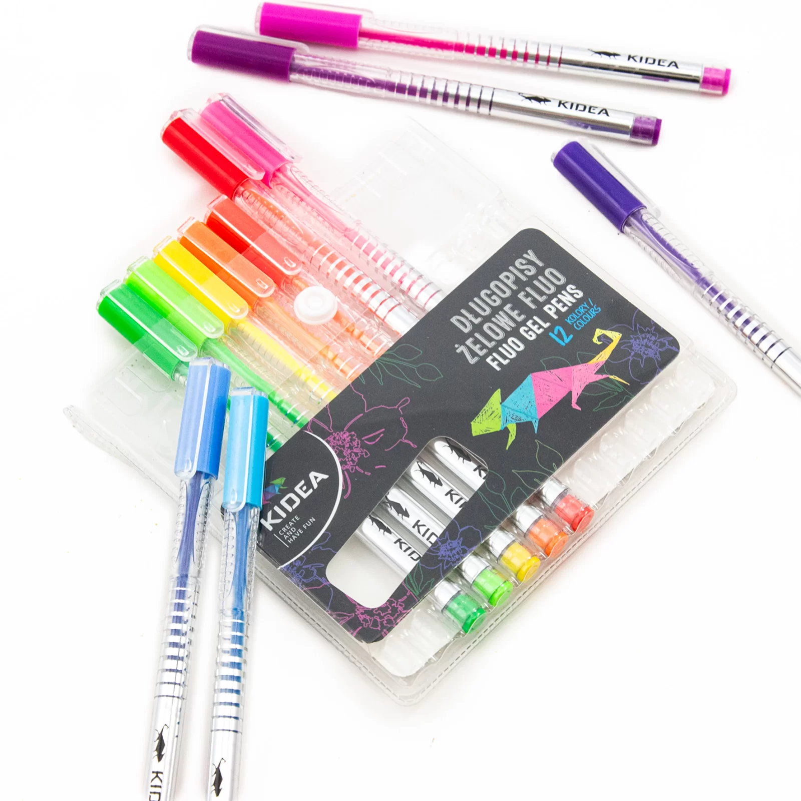 DE PIX GEL CULORI FLUO 12/SET KIDEA DZFA12KA [1]