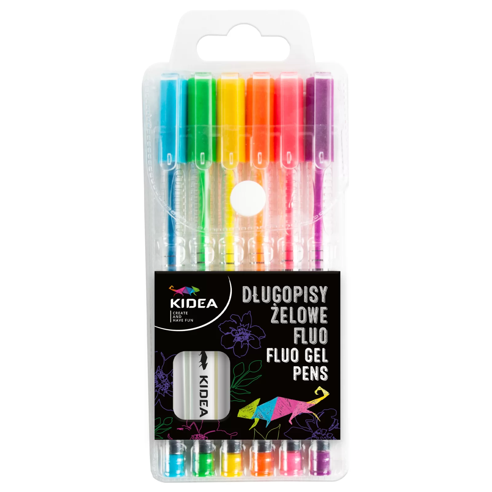 INSTRUMENTE DE SCRIS - DE PIX GEL CULORI FLUO 6/SET KIDEA DZFA6KA