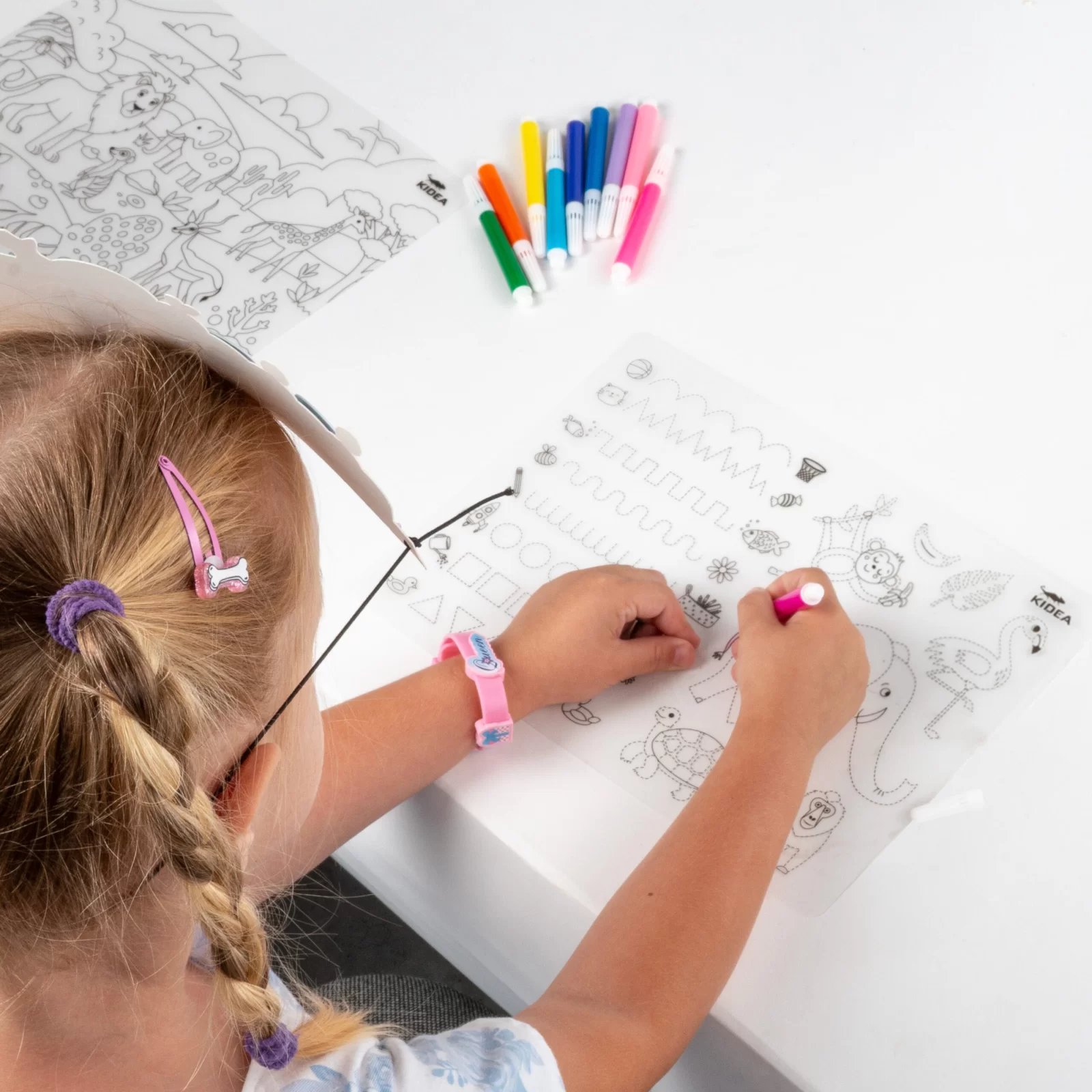 PORTOFOLIUL MICULUI ARTIST, SABLOANE + 6 CARIOCI, ANIMALE, KIDEA ITUZKA [4]