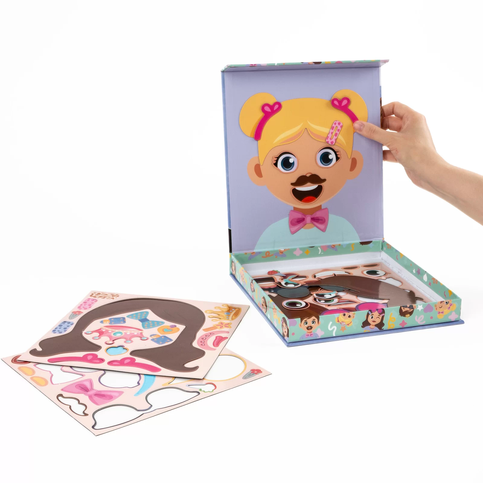 PUZZLE MAGNETIC 57 PIESE, MICUL ARTIST, FUNNY FACES, KIDEA SBMSKA [6]