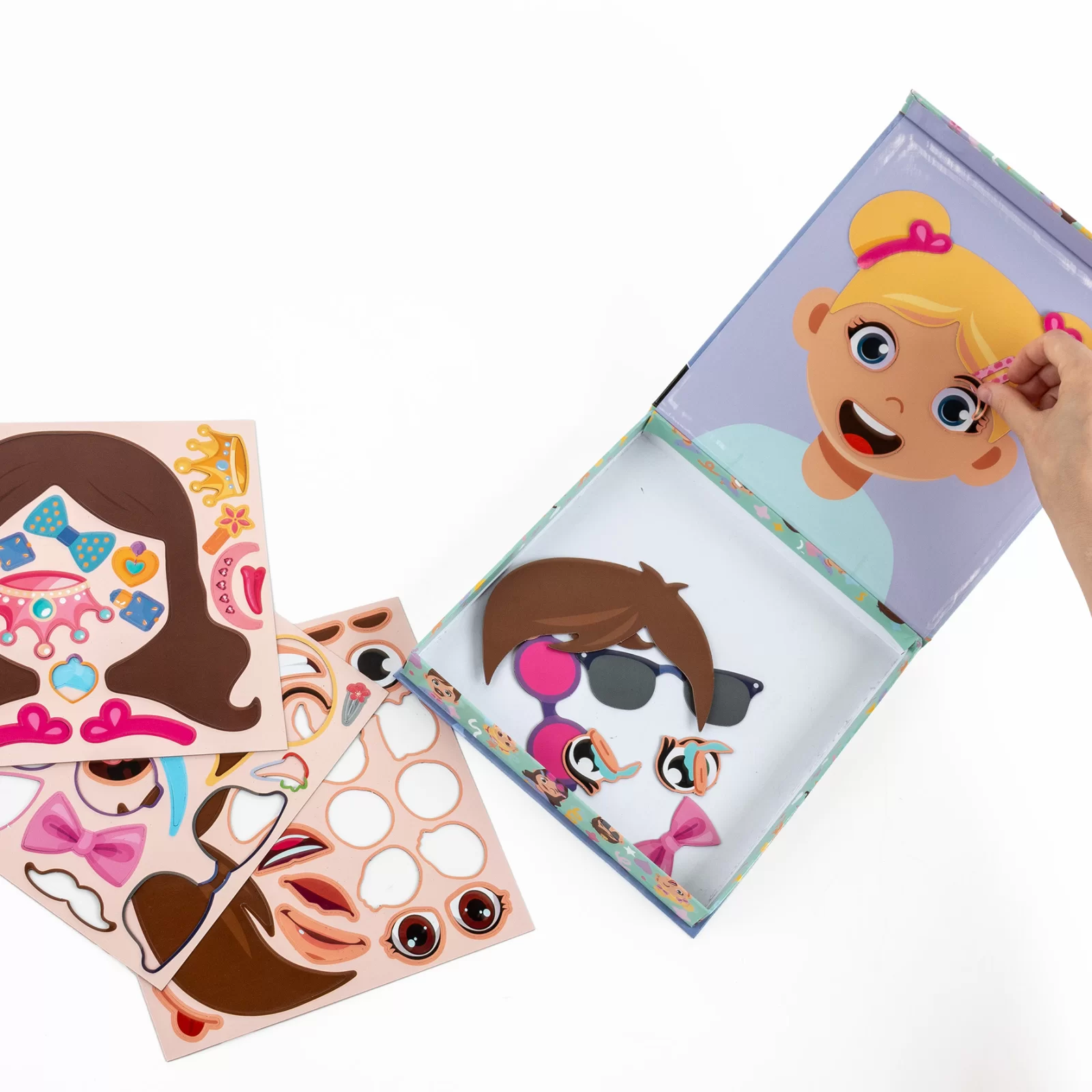 PUZZLE MAGNETIC 57 PIESE, MICUL ARTIST, FUNNY FACES, KIDEA SBMSKA [5]