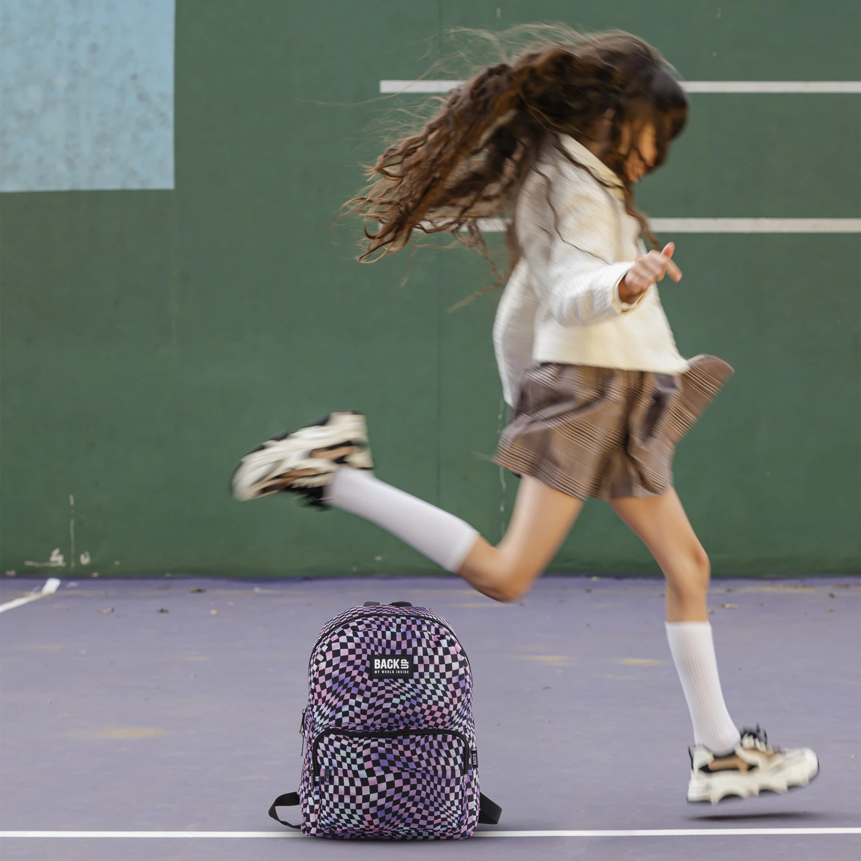 DE RUCSAC SCOLAR BACKUP 1 COMPARTIMENT CRAZY CHESSBOARD PLB7C20 [8]