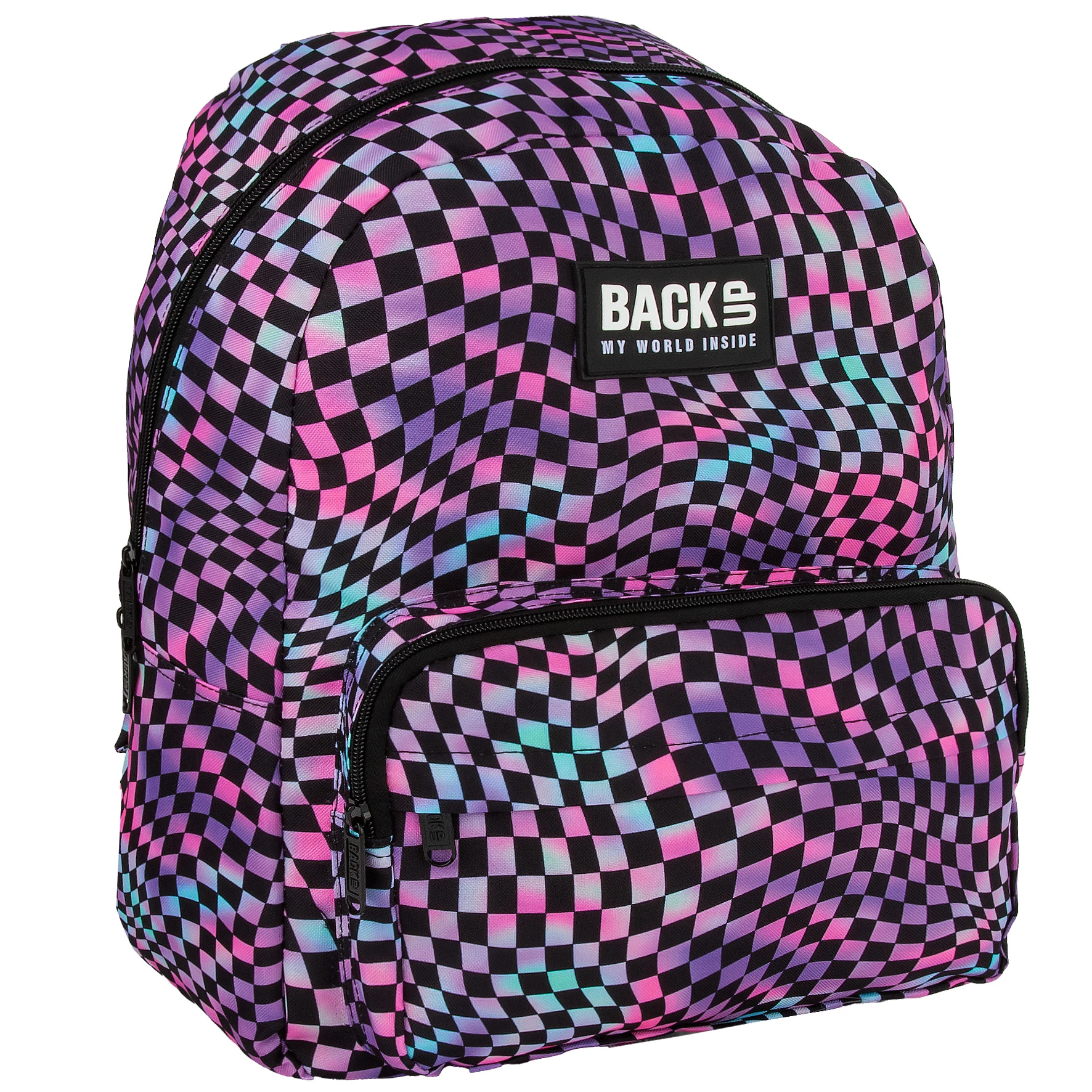 DE RUCSAC SCOLAR BACKUP 1 COMPARTIMENT CRAZY CHESSBOARD PLB7C20 [1]