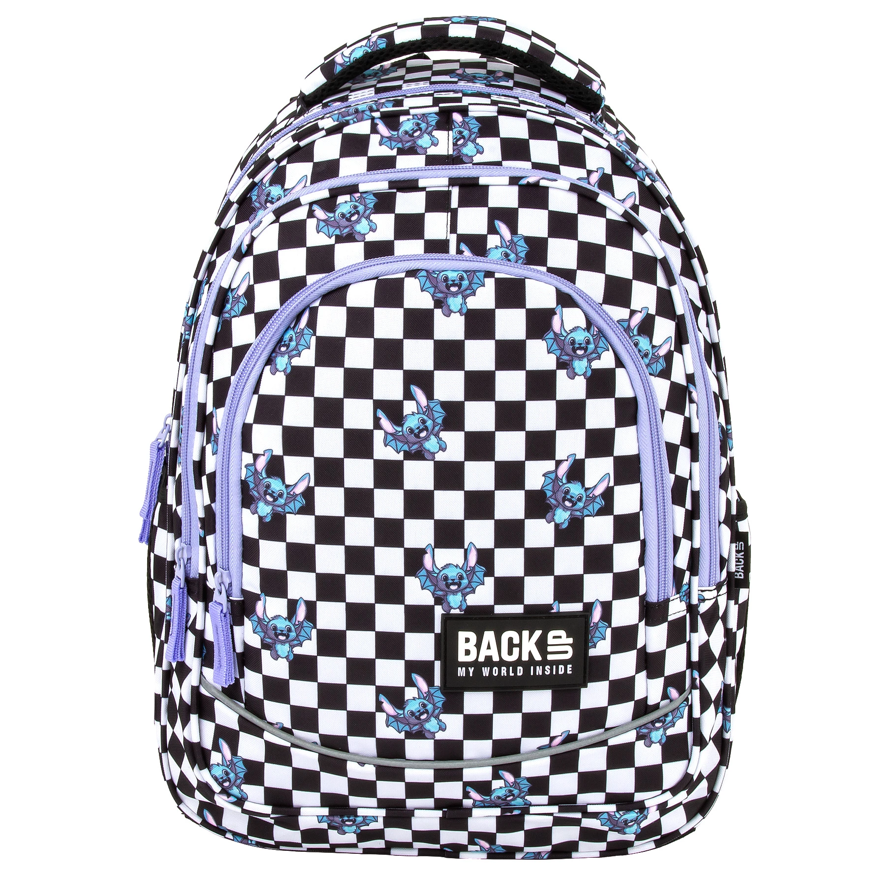 DE RUCSAC SCOLAR BACKUP 3 COMPARTIMENTE FUZZ CHECKERBOARD PLB7X39 [1]