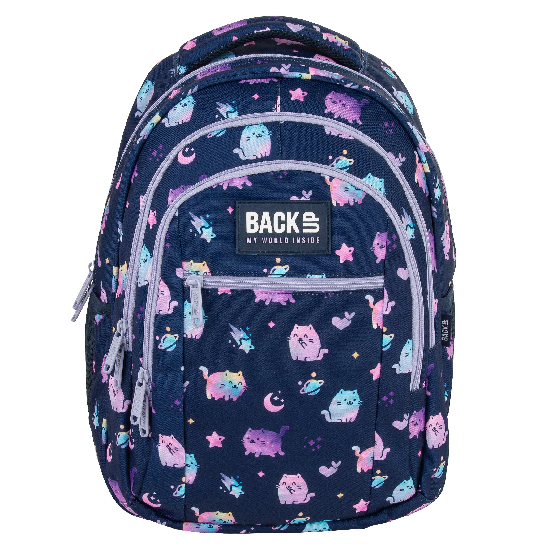 DE RUCSAC SCOLAR BACKUP 3 COMPARTIMENTE VIOLET KITTENS PLB7O25 [1]